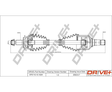 Hnací hřídel Dr!ve+ DP2110.10.1824