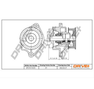 Vodní čerpadlo, chlazení motoru Dr!ve+ DP2310.10.005