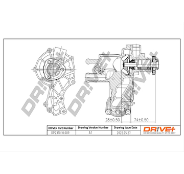 Vodní čerpadlo, chlazení motoru Dr!ve+ DP2310.10.009