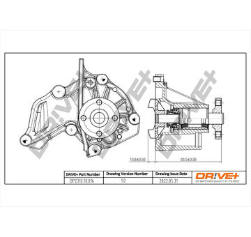 Vodní čerpadlo, chlazení motoru Dr!ve+ DP2310.10.014