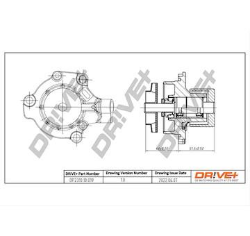 Vodní čerpadlo, chlazení motoru Dr!ve+ DP2310.10.019