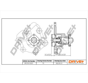 Vodní čerpadlo, chlazení motoru Dr!ve+ DP2310.10.021