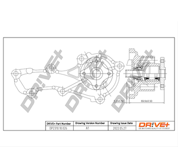 Vodní čerpadlo, chlazení motoru Dr!ve+ DP2310.10.026