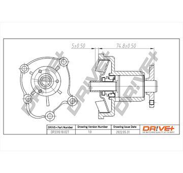 Vodní čerpadlo, chlazení motoru Dr!ve+ DP2310.10.027