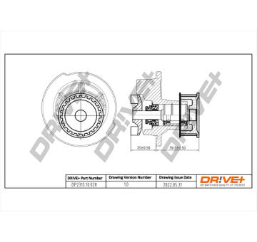 Vodní čerpadlo, chlazení motoru Dr!ve+ DP2310.10.028