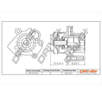 Vodní čerpadlo, chlazení motoru Dr!ve+ DP2310.10.033