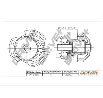 Vodní čerpadlo, chlazení motoru Dr!ve+ DP2310.10.047