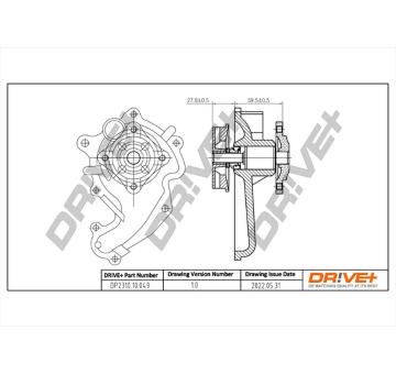 Vodní čerpadlo, chlazení motoru Dr!ve+ DP2310.10.049