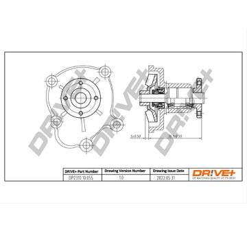 Vodní čerpadlo, chlazení motoru Dr!ve+ DP2310.10.055