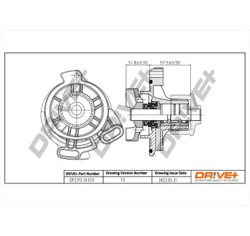 Vodní čerpadlo, chlazení motoru Dr!ve+ DP2310.10.059