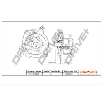 Vodní čerpadlo, chlazení motoru Dr!ve+ DP2310.10.063