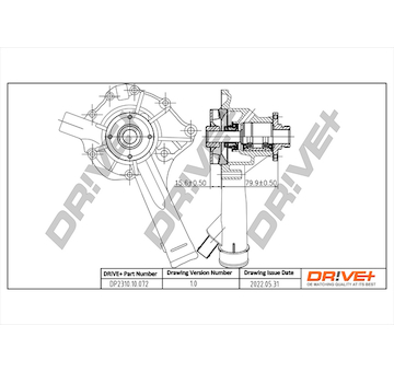 Vodní čerpadlo, chlazení motoru Dr!ve+ DP2310.10.072