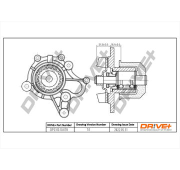 Vodní čerpadlo, chlazení motoru Dr!ve+ DP2310.10.078