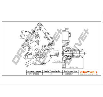 Vodní čerpadlo, chlazení motoru Dr!ve+ DP2310.10.079