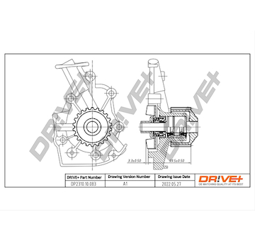 Vodní čerpadlo, chlazení motoru Dr!ve+ DP2310.10.083