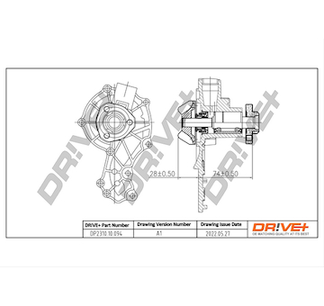 Vodní čerpadlo, chlazení motoru Dr!ve+ DP2310.10.094