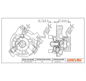 Vodní čerpadlo, chlazení motoru Dr!ve+ DP2310.10.097