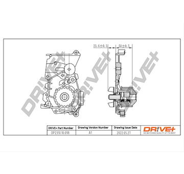 Vodní čerpadlo, chlazení motoru Dr!ve+ DP2310.10.098