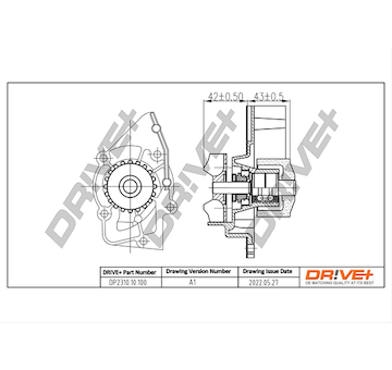 Vodní čerpadlo, chlazení motoru Dr!ve+ DP2310.10.100