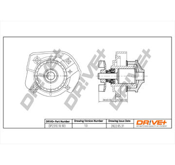 Vodní čerpadlo, chlazení motoru Dr!ve+ DP2310.10.103