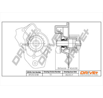 Vodní čerpadlo, chlazení motoru Dr!ve+ DP2310.10.108