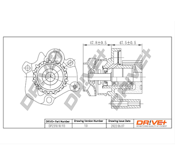 Vodní čerpadlo, chlazení motoru Dr!ve+ DP2310.10.113