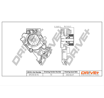 Vodní čerpadlo, chlazení motoru Dr!ve+ DP2310.10.115