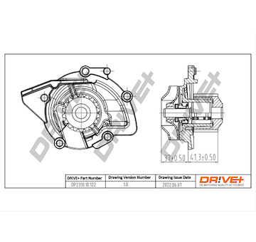 Vodní čerpadlo, chlazení motoru Dr!ve+ DP2310.10.122