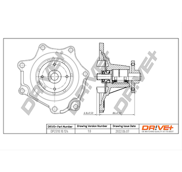 Vodní čerpadlo, chlazení motoru Dr!ve+ DP2310.10.124