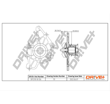 Vodní čerpadlo, chlazení motoru Dr!ve+ DP2310.10.126