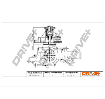 Vodní čerpadlo, chlazení motoru Dr!ve+ DP2310.10.128