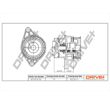 Vodní čerpadlo, chlazení motoru Dr!ve+ DP2310.10.133