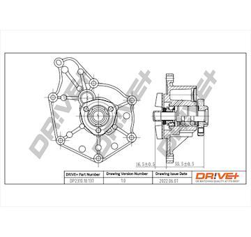 Vodní čerpadlo, chlazení motoru Dr!ve+ DP2310.10.137