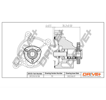 Vodní čerpadlo, chlazení motoru Dr!ve+ DP2310.10.138