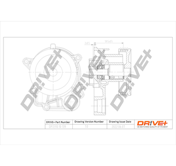 Vodní čerpadlo, chlazení motoru Dr!ve+ DP2310.10.139