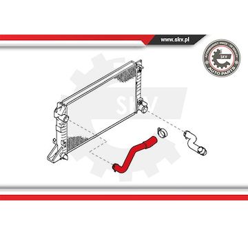 Hadice chladiče ESEN SKV 24SKV334