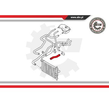 Hadice chladiče ESEN SKV 24SKV348