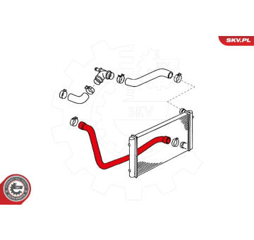 Hadice chladiče ESEN SKV 24SKV317
