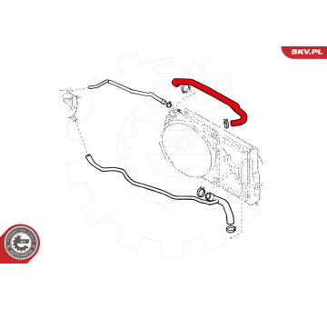 Hadice chladiče ESEN SKV 24SKV318