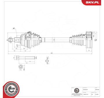 Hnací hřídel ESEN SKV 40SKV006
