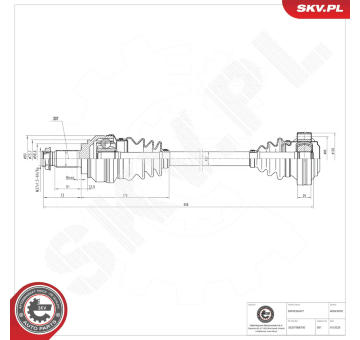 Hnací hřídel ESEN SKV 40SKV019