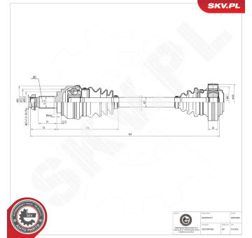Hnací hriadeľ ESEN SKV 40SKV082