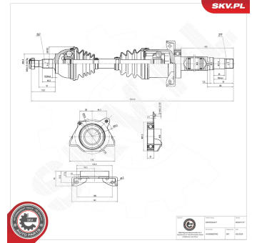 Hnací hriadeľ ESEN SKV 40SKV137