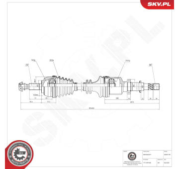 Hnací hřídel ESEN SKV 40SKV145