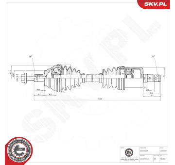 Hnací hřídel ESEN SKV 40SKV297