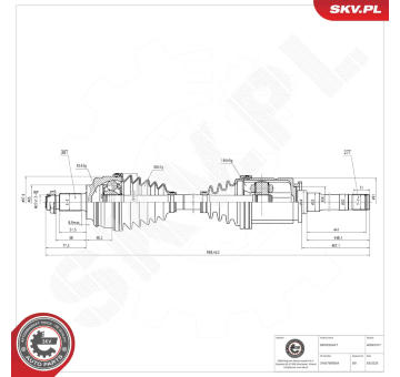 Hnací hriadeľ ESEN SKV 40SKV317
