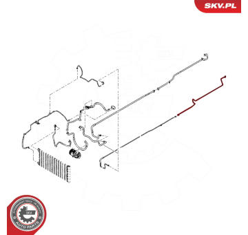 Vysoko/nízkotlakové vedenie klimatizácie ESEN SKV 54SKV663
