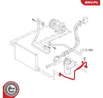 Vysokotlaké / nízkotlaké vedení, klimatizace SKV GERMANY 54SKV692