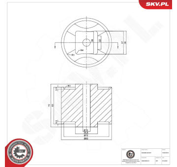 Ulożenie motora ESEN SKV 75SKV013