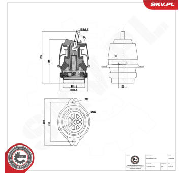 Zaveseni motoru ESEN SKV 75SKV068